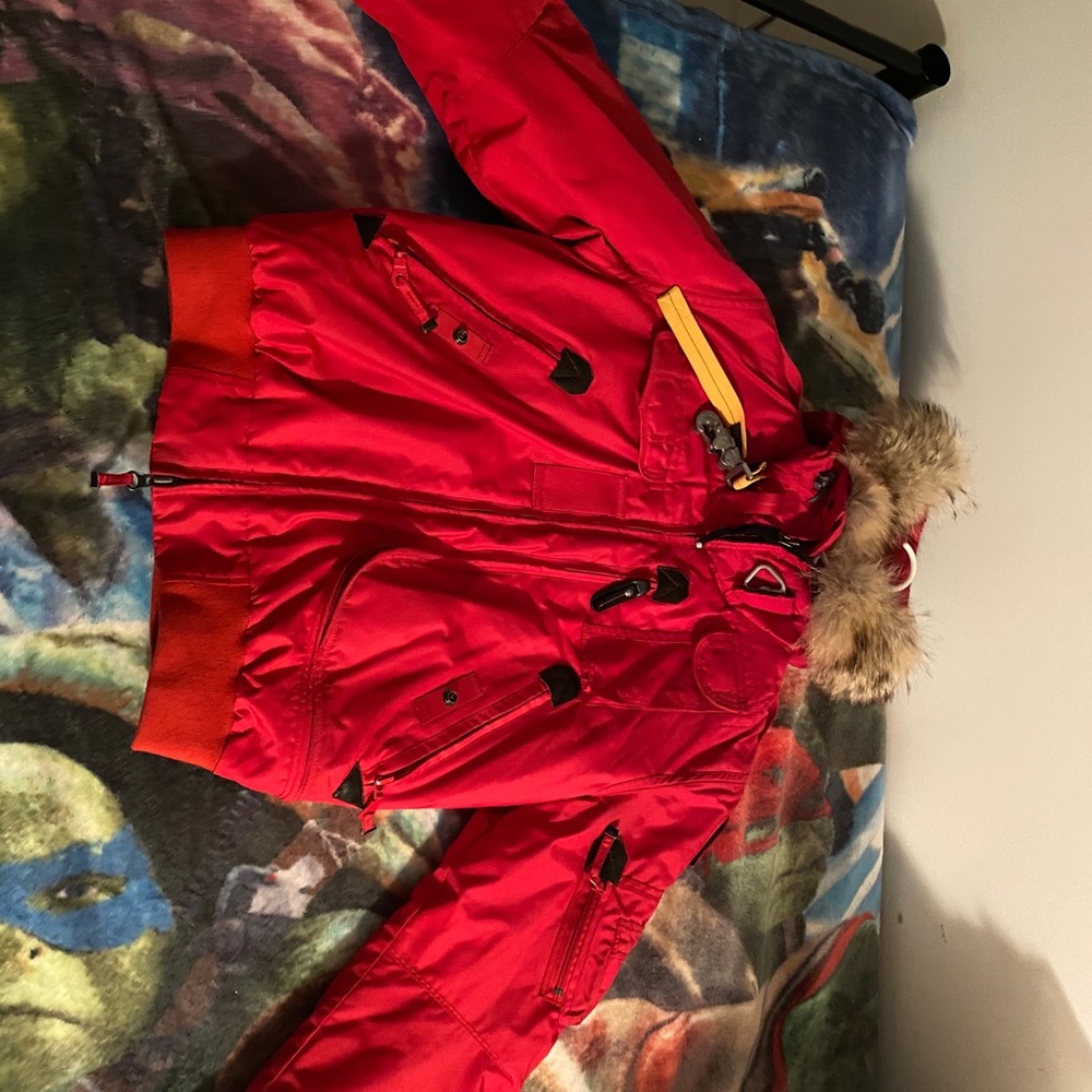 Red Parajumper Winter Jacket
